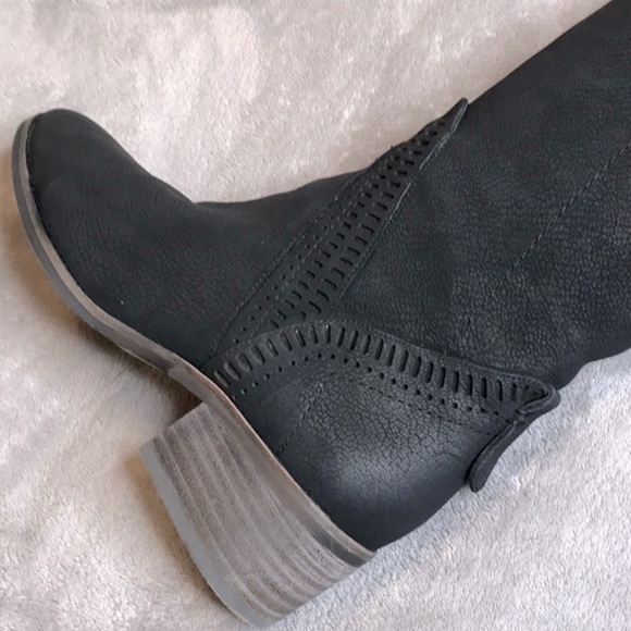 VINCE CAMUTO WIDE CALF KARINDA BLACK MAJICO OVER KNEE BOOT - Picture 11 of 16